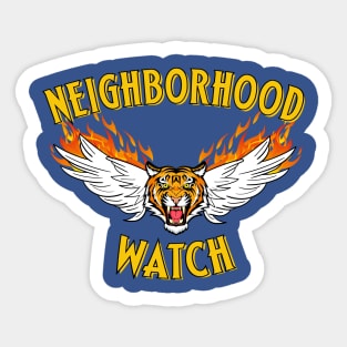 Neighborhood Watch Tiger Sticker